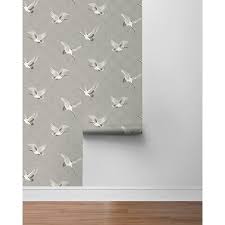 Nextwall Argos Grey Cranes Vinyl L