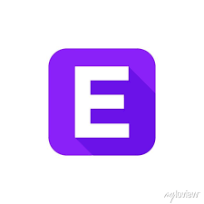 Alphabet Text Symbol Flat Icon E