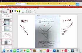 Line Segments Have A Positive Slope