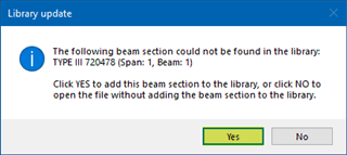 beam section from a file to library