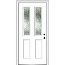 White Fiberglass Prehung Front Door