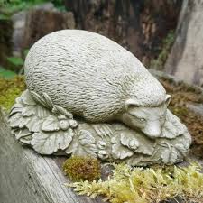 Hedgehog Stone Statue Outdoor Garden