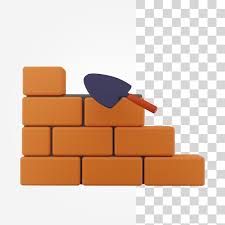 Premium Psd Brick Wall Making 3d Icon