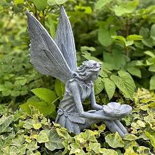 Garden Ornament Fairy Sculpture Antique