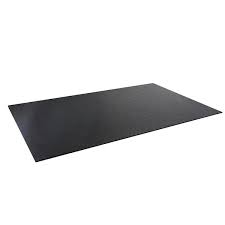 Black Rubber Fitness Utility Mat