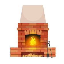 Premium Vector Brickstone Fireplace