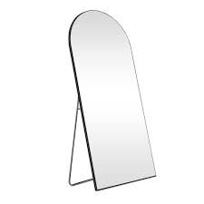 Gogexx 22 In W X 65 In H In H Modern Arch Framed Full Length Black Wall Mounted Standing Mirror Floor Mirror