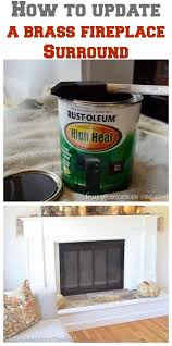 How To Paint Metal Fireplace Surround