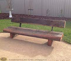 Railway Sleeper Rustic Seat