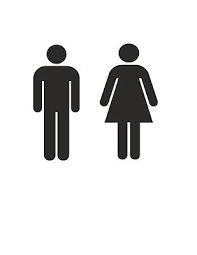 Men Women Restroom Vinyl Decal Sticker