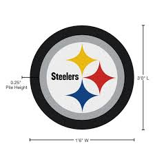 Pittsburgh Steelers Mascot Mat 36 In X