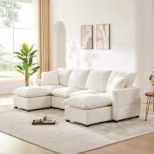 Chenille Sectional Sofa Couch