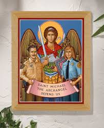 St Michael Protector Of Police Original