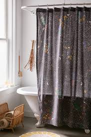 Moon Flowers Shower Curtain Urban