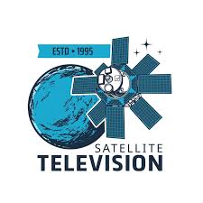 Television Satellite Icon Near Earth
