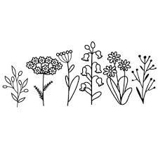 Wildflowers Icon Vector Set Wild