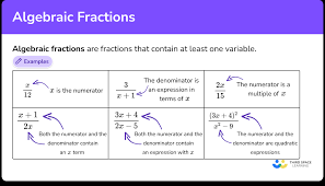 Algebraic Fractions Gcse Maths