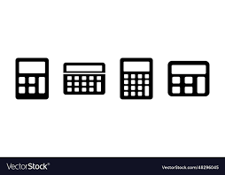 Calculator Icon Math Finances Sign