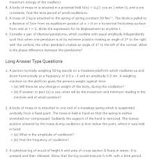 Class 11 Physics Chapter 13 Oscillations