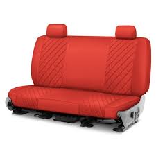 Neoprene 2nd Row Red Custom Seat Covers