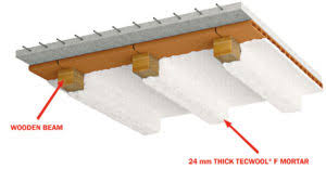 wooden beams protection with tecwool f