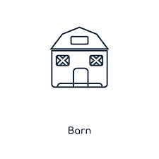 Barn Concept Line Icon Linear Barn
