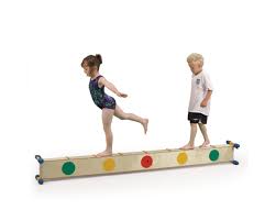 indoor wooden gym time balance beam for