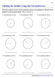 Finding Radius From Circumference