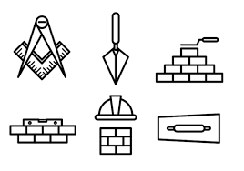 Masonry Logo Vector Art Icons And