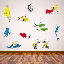 Dr Seuss One Fish Two Fish Wall Sticker
