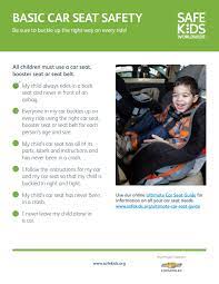 Child Passenger Safety Checklist