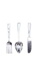 Decmode Silver Aluminum Knife Spoon
