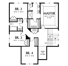 European Style House Plan 4 Beds 2 5