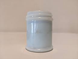 Antique Mentholatum Milk Glass Jar
