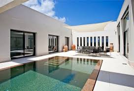 Courtyard With A Swimming Pool