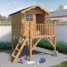 Kid S Wooden Playhouses With Slide