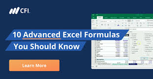 10 Advanced Excel Formulas And