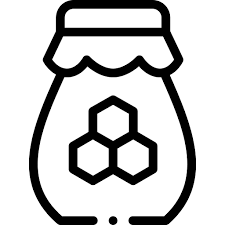 Honey Jar Detailed Rounded Lineal Icon