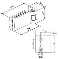 Glass Door Hinge Glass Wall Fixing