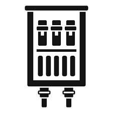 Contact Junction Box Icon Simple Vector