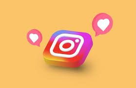 Shadow Banner Instagram And Like Icon 3d