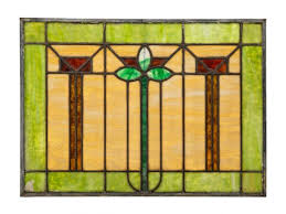 Residential Stained Glass Transom Window