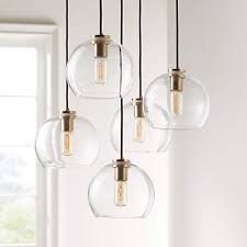 Arren Brass 5 Light Round Pendant With