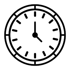 Wall Clock Icon Vector Ilation Logo