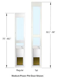 High Tech Pet 8 1 4 In X 10 In Power Pet Fully Automatic Patio Pet Door With Dual Pane Low E Glass Tall Track Height