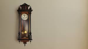 Vintage Grandfather Clock Ticking On