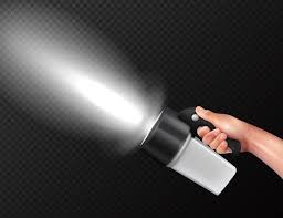 flashlight beam vectors ilrations