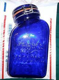 Vintage Large Cobalt Blue Canning Jar