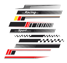 Sports Stripes Car Stickers Racing