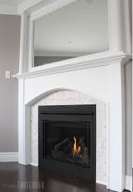 Beautiful Tiled Fireplace And Mantel